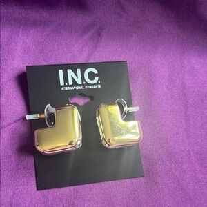 INC International Concepts Gold and Silver Earrings